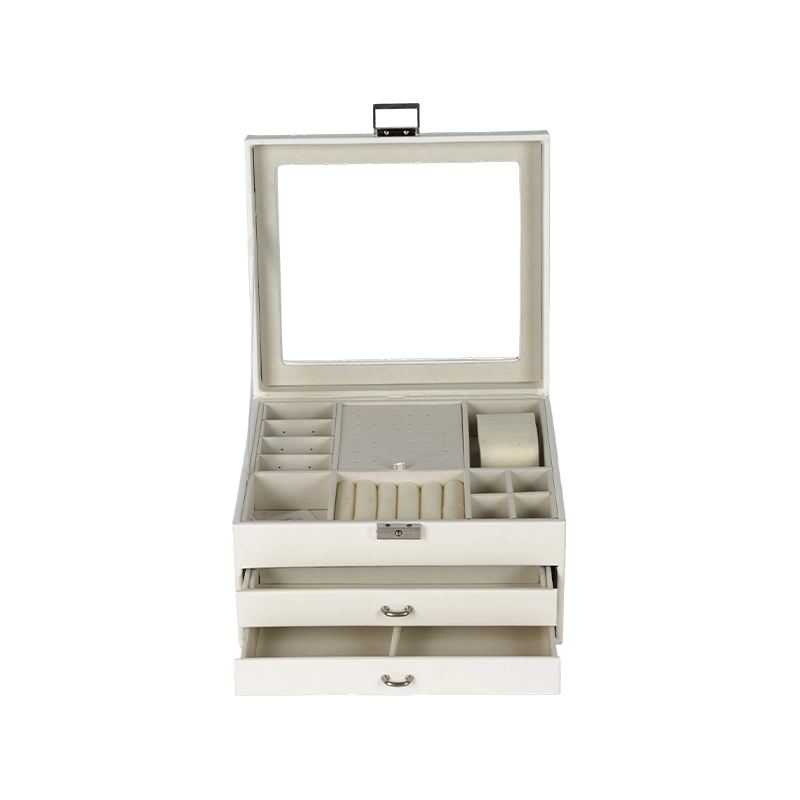 Luxury Faux Leather Jewelry Organizer