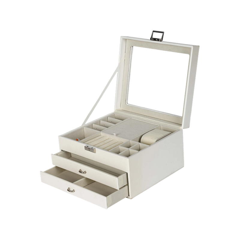 Luxury Faux Leather Jewelry Organizer