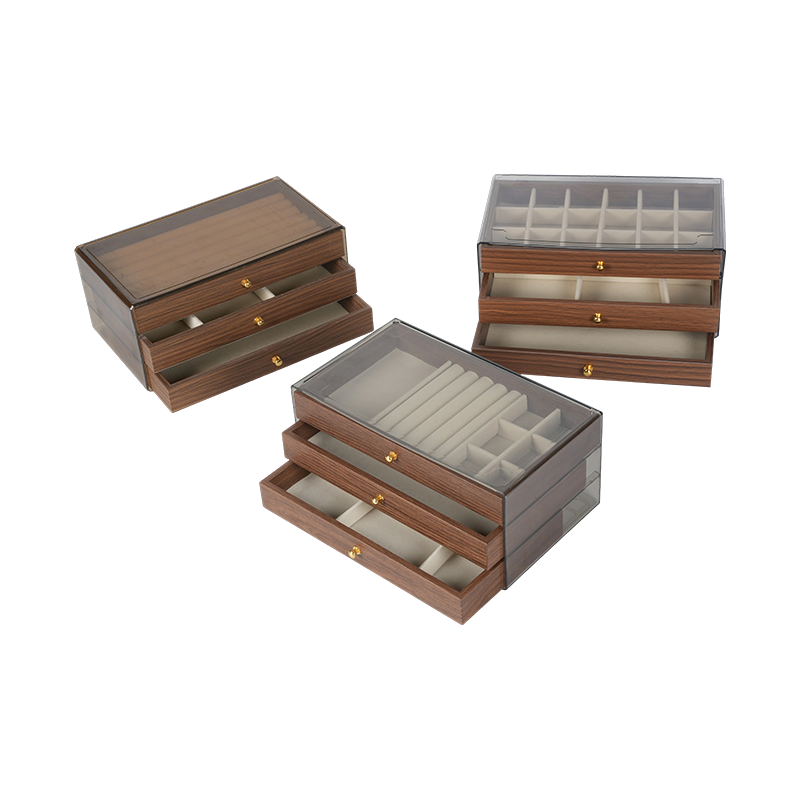 Natural Wood Jewelry Storage Box