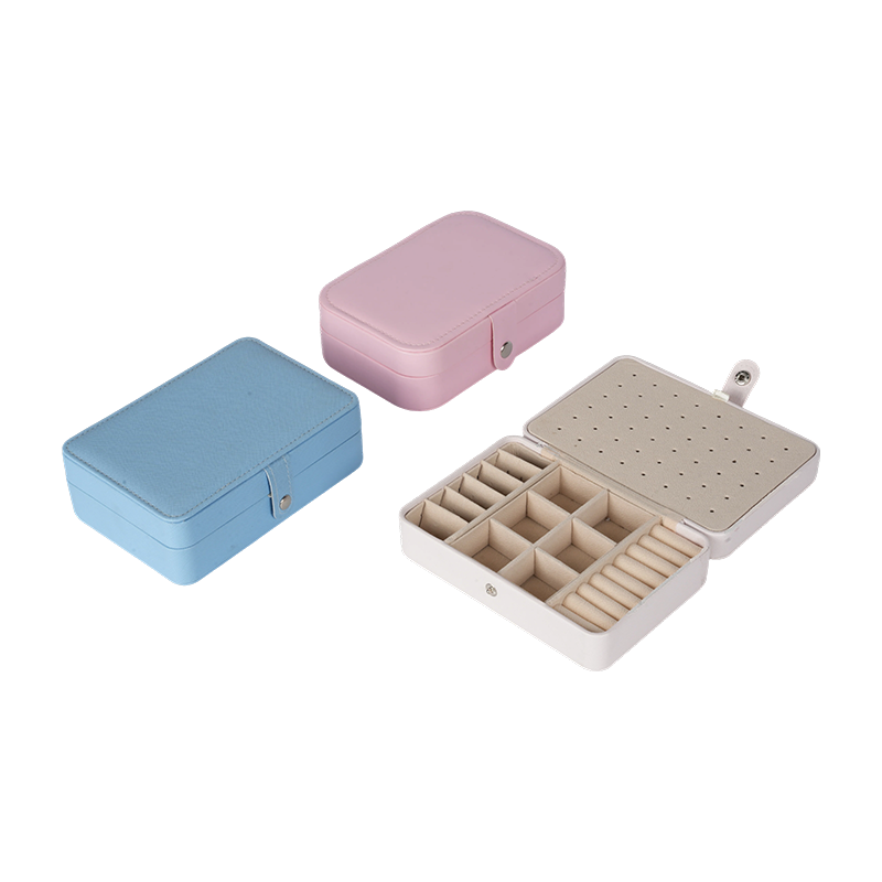 Portable Leather Jewelry Storage Box